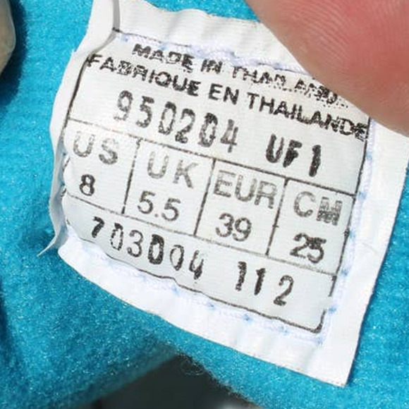 Vintage 1995 Nike Regrind Running shoe teal pink Size 8w - Picture 5 of 12